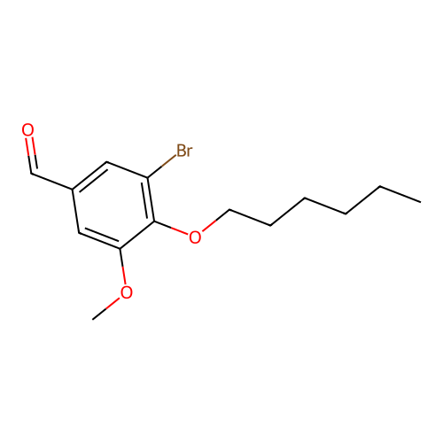 3-Bromo-4-(hexyloxy)-5-methoxybenzaldehyde structure