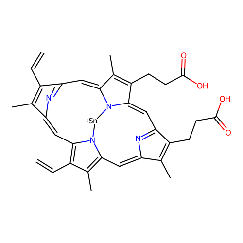 TIN PROTOPORPHYRIN IX DICHLORIDE structure