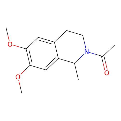 1-(6,7-Dimethoxy-1-methyl-3,4-dihydro-1H-isoquinolin-2-yl)-ethanone structure
