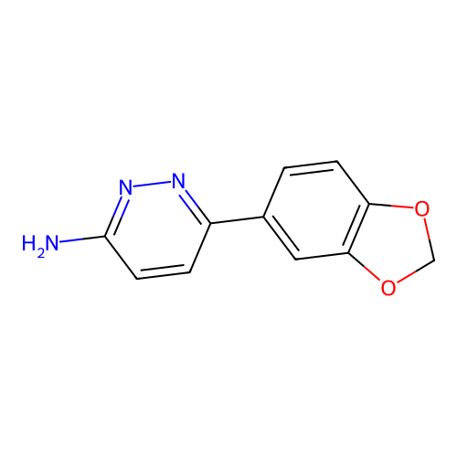 6-(2H-1,3-benzodioxol-5-yl)pyridazin-3-amine structure