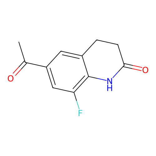 6-Acetyl-8-fluoro-3,4-dihydroquinolin-2(1H)-one structure