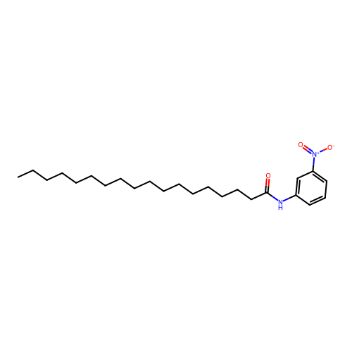 N-(3-nitrophenyl)octadecanamide structure