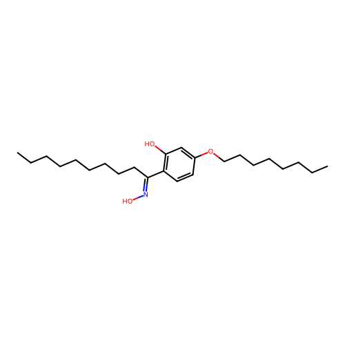 2-(N-hydroxy-C-nonylcarbonimidoyl)-5-octoxyphenol structure