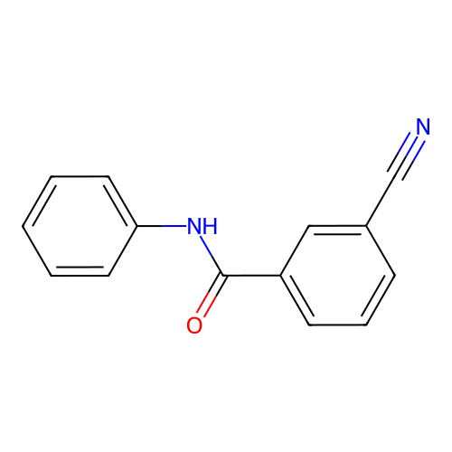 3-cyano-N-phenylbenzamide structure