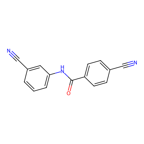 4-cyano-N-(3-cyanophenyl)benzamide structure