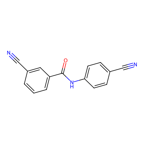 3-cyano-N-(4-cyanophenyl)benzamide structure