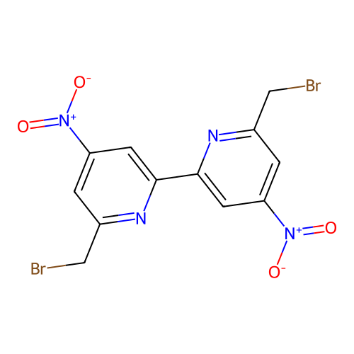 6,6'-Bis(bromomethyl)-4,4'-dinitro-2,2'-bipyridine structure