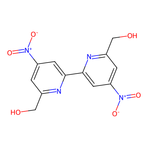 [2,2'-Bipyridine]-6,6'-dimethanol, 4,4'-dinitro- structure