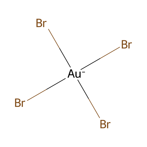 Tetrabromoaurate ion structure