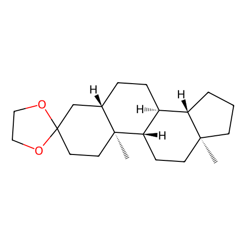 5alpha-Androstan-3-one ethylene acetal structure
