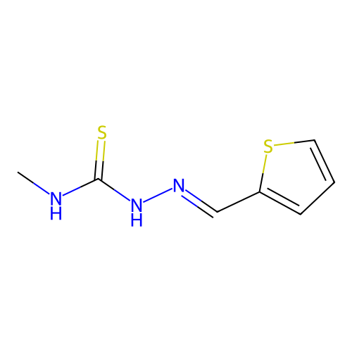 1-Methyl-3-(thiophen-2-ylmethylideneamino)thiourea structure