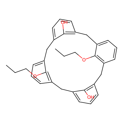 25,27-Dipropoxycalix[4]arene structure