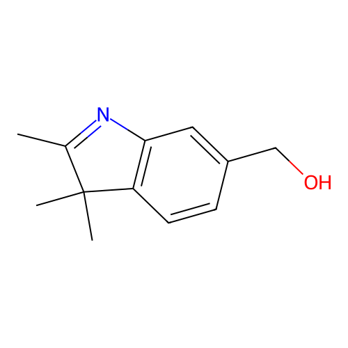 6-(hydroxymethyl)-2,3,3-trimethyl-3H-indole structure