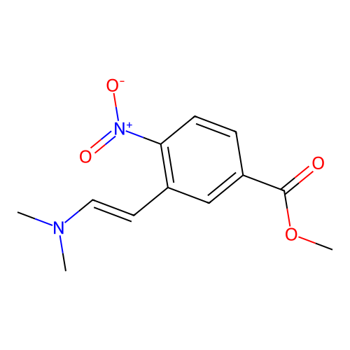 methyl 3-[(E)-2-(dimethylamino)ethenyl]-4-nitrobenzoate structure