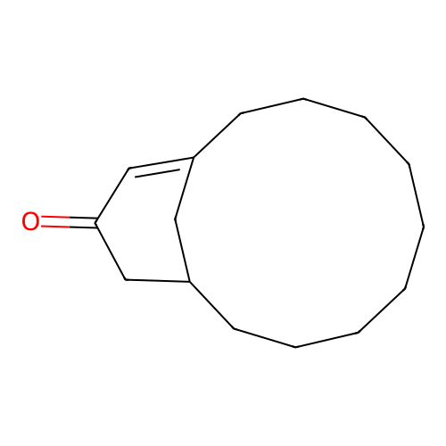 Bicyclo[9.3.1]pentadec-11-en-13-one structure