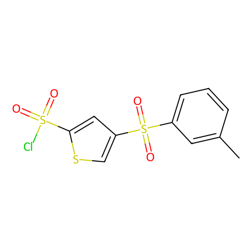 4-(3-Methylphenyl)sulfonylthiophene-2-sulfonyl chloride structure
