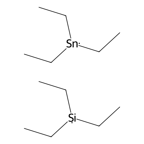 Stannane, triethyl(triethylsilyl)- structure