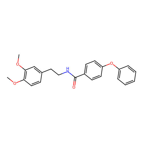 Benzamide, N-[2-(3,4-dimethoxyphenyl)ethyl]-4-phenoxy- structure