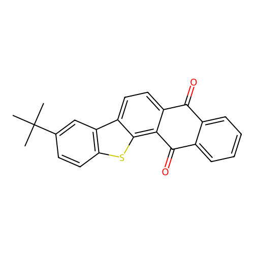 9-Tert-butylanthra[1,2-b]benzo[d]thiophene-5,13-dione structure