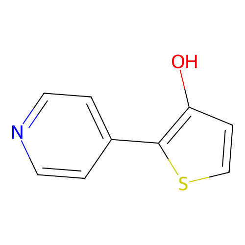 2-(4-Pyridyl)thiophen-3-ol structure