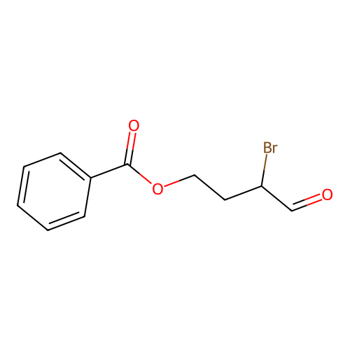 (3-Bromo-4-oxobutyl) benzoate structure