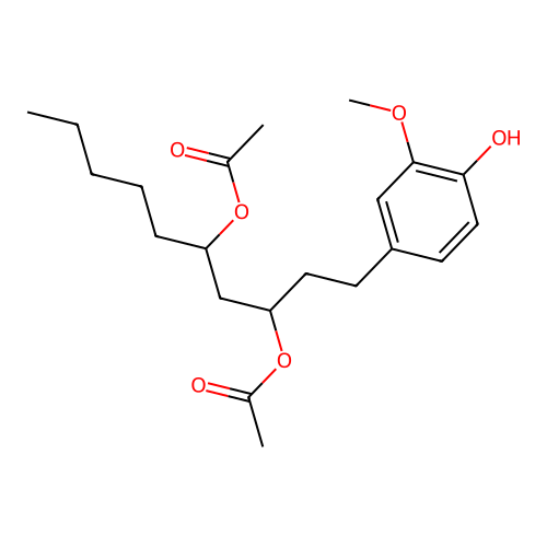 [6]-Gingerdiol 3,5-diacetate structure