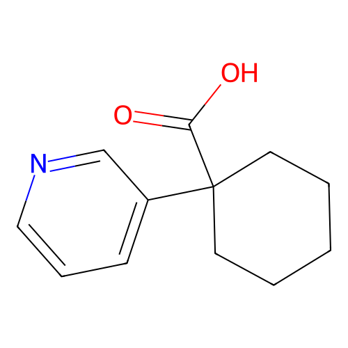 1-(Pyridin-3-yl)cyclohexane-1-carboxylic acid structure