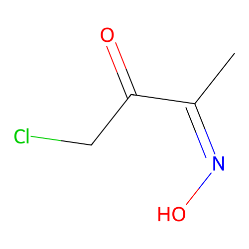 2-Butanone, 1-chloro-3-hydroxyimino- structure