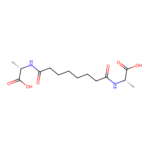 DL-Alanine, N,N'-(1,8-dioxo-1,8-octanediyl)bis- structure
