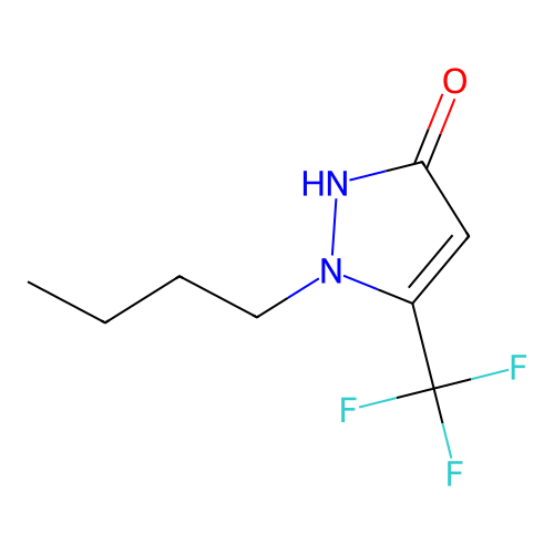 1-butyl-5-(trifluoromethyl)-1H-pyrazol-3-ol structure