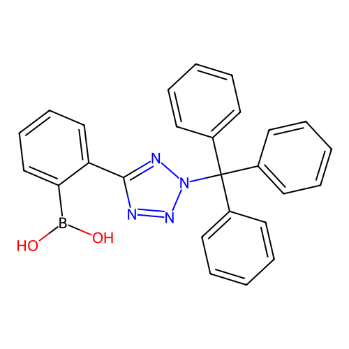 [2-[2-(Triphenylmethyl)-2H-tetrazol-5-yl]phenyl]boronic acid structure