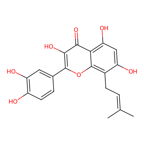 8-Prenylquercetin structure