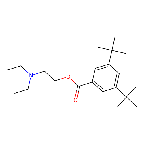 2-(Diethylamino)ethyl 3,5-ditert-butylbenzoate structure