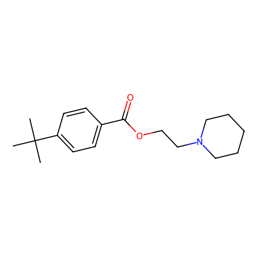 2-Piperidin-1-ylethyl 4-tert-butylbenzoate structure