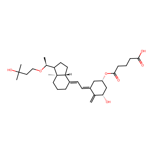 22-Oxacalcitriol-3-hemiglutarate structure