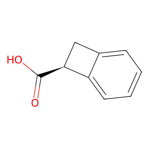 (7S)-bicyclo[4.2.0]octa-1,3,5-triene-7-carboxylic acid structure