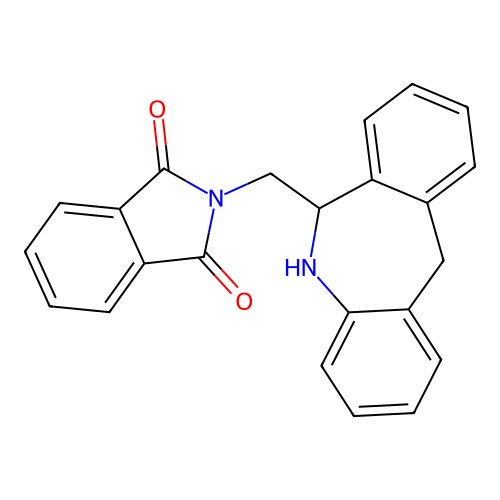 2-((6,11-Dihydro-5H-dibenzo[b,e]azepin-6-yl)methyl)isoindoline-1,3-dione structure
