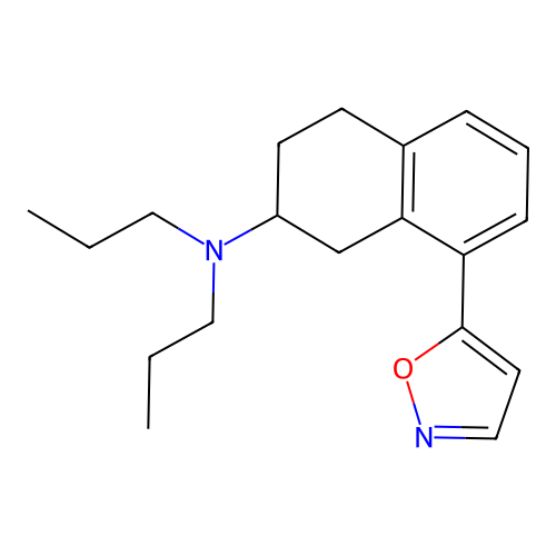 2-Naphthalenamine, 1,2,3,4-tetrahydro-8-(5-isoxazolyl)-N,N-dipropyl- structure