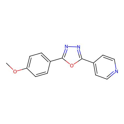 4-(5-(4-Methoxyphenyl)-1,3,4-oxadiazol-2-yl)pyridine structure