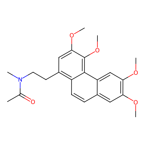 N-Methyl-N-[2-(3,4,6,7-tetramethoxyphenanthren-1-YL)ethyl]acetamide structure