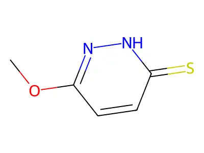 6-Methoxy-3-pyridazinethiol structure