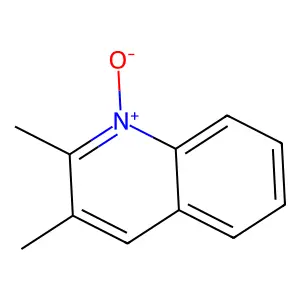 Quinoline, 2,3-dimethyl-, 1-oxide structure