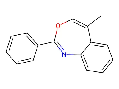 5-Methyl-2-phenyl-3,1-benzoxazepine structure