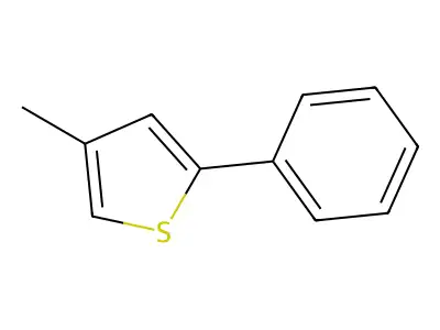 4-Methyl-2-phenylthiophene structure