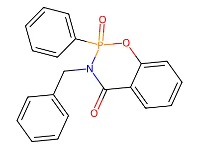 3-Benzyl-2-phenyl-2,3-dihydro-4H-1,3,2lambda~5~-benzoxazaphosphinine-2,4-dione structure