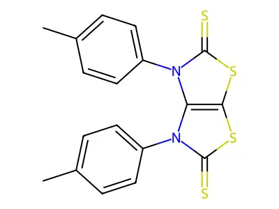 3,4-Bis(4-methylphenyl)-(1,3)thiazolo(4,5-d)(1,3)thiazole-2,5-dithione structure