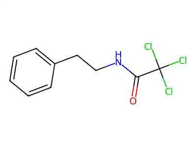 2,2,2-trichloro-N-(2-phenylethyl)acetamide structure