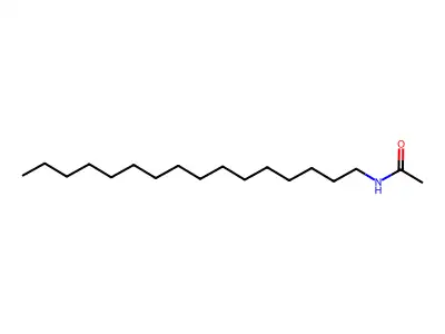 Acetamide, N-hexadecyl- structure