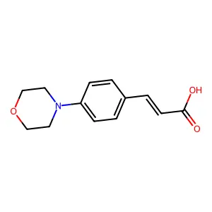 3-(4-morpholin-4-ylphenyl)prop-2-enoic Acid structure
