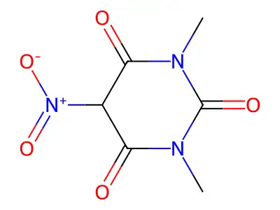 1,3-Dimethyl-5-nitropyrimidine-2,4,6(1H,3H,5H)-trione structure